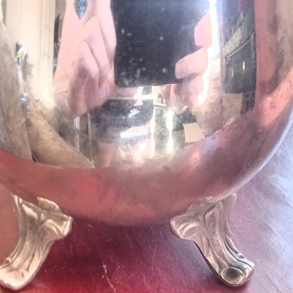 Vintage Kent Silversmiths Silverplate Coffee / Tea Set W/ Tray - Baroque - Picture 10 of 16